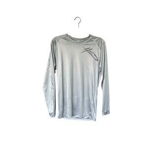 Paragon Performance UPF Sun Protection Fishing Shirt Long Sleeve Gray Sz Small